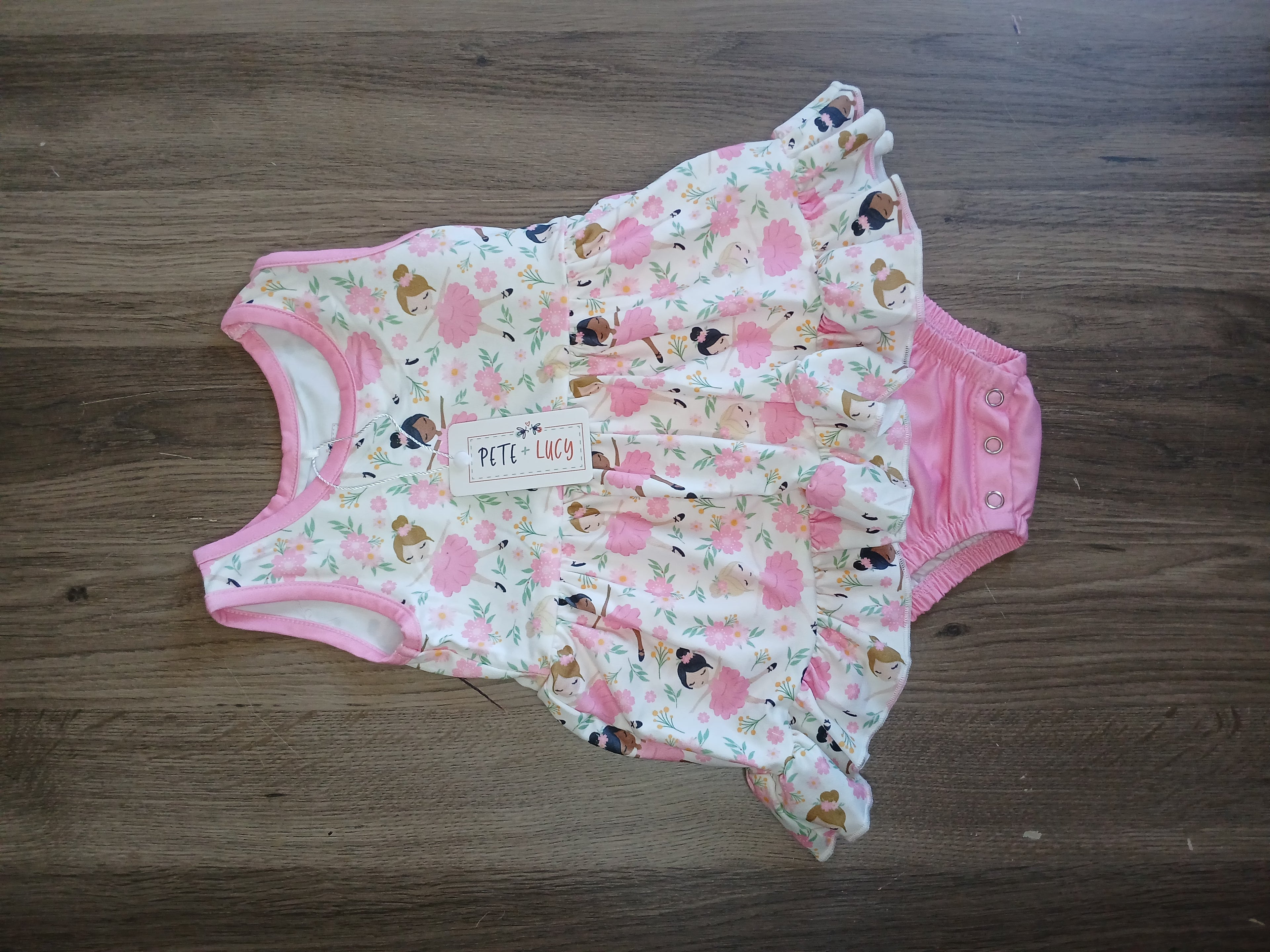 Pirouette princess Infant Romper by Caren and Reign Apparel