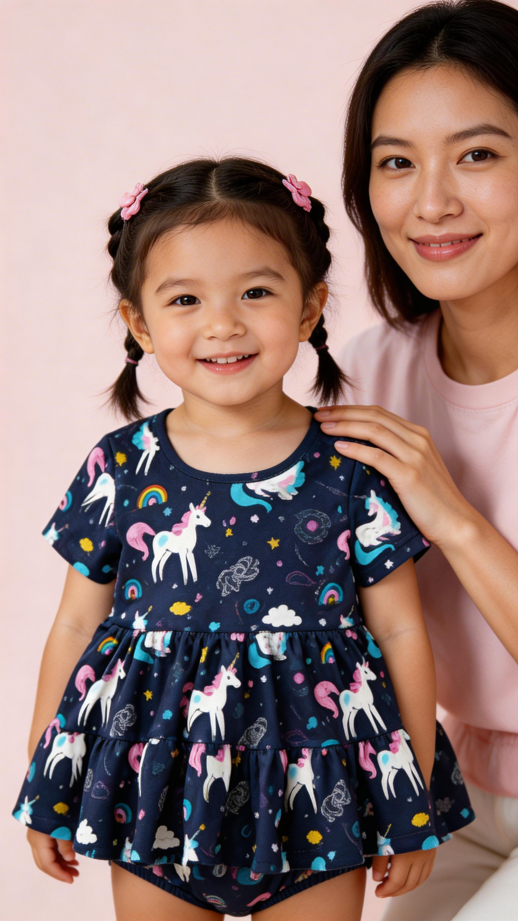 Midnight magic girl's romper by Caren and Reign Apparel