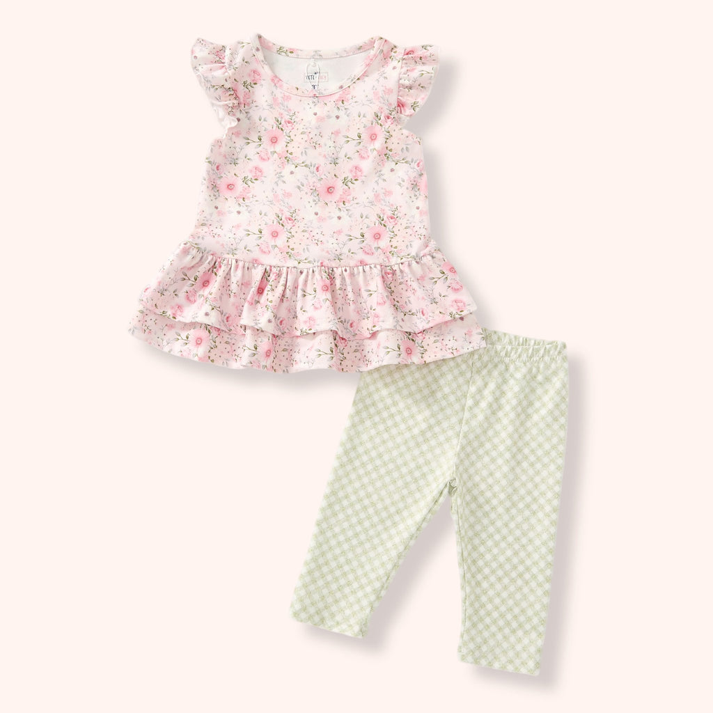 Girls' floral capri set by Reign Hoops Kids