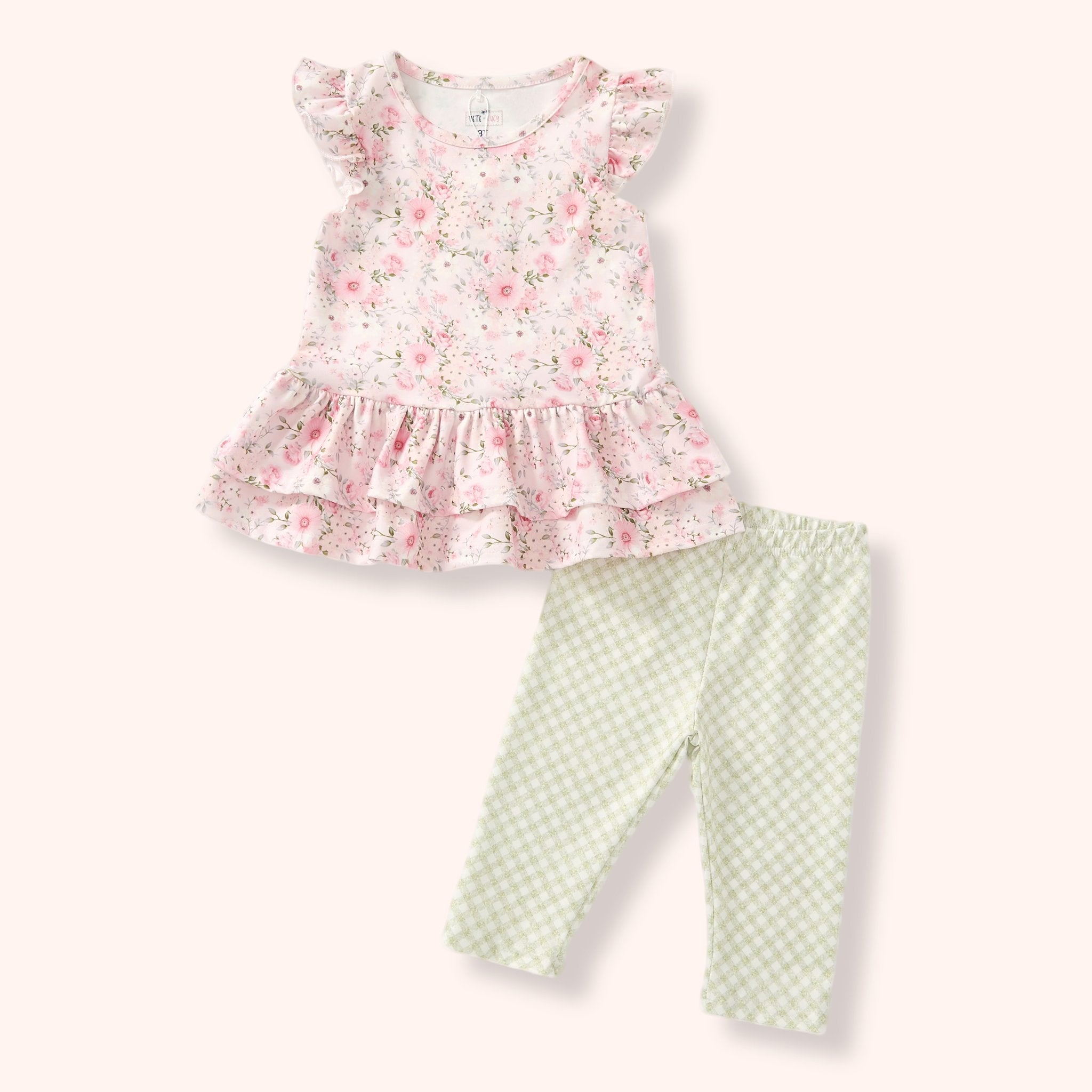 Girls' floral capri set by Reign Hoops Kids